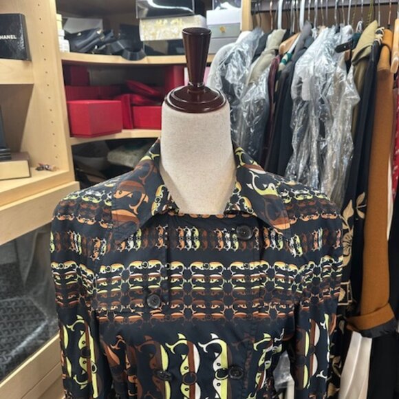 Gucci Vibrant Printed Coat Size 42 - Picture 6 of 13